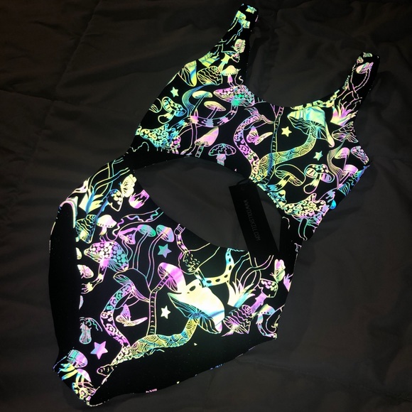 Dolls Kill Other - *NWT* Cyber Garden Reflective Bodysuit